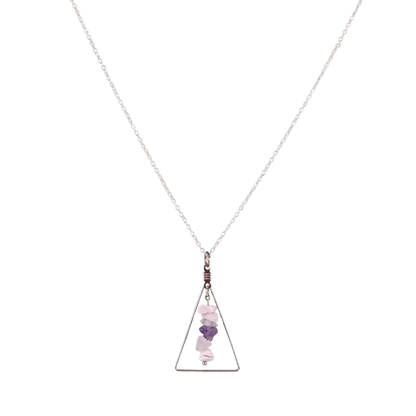 Good Vibes: Intention and Alignment Triangle Pendant Necklace