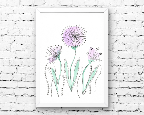 Watercolor 2033 Art Print