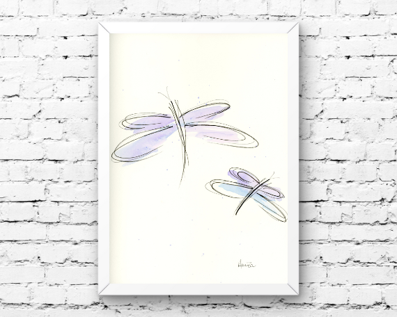 Watercolor 2168 Art Print