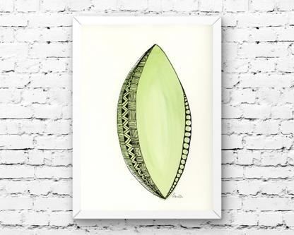 Watercolor 2225 Art Print