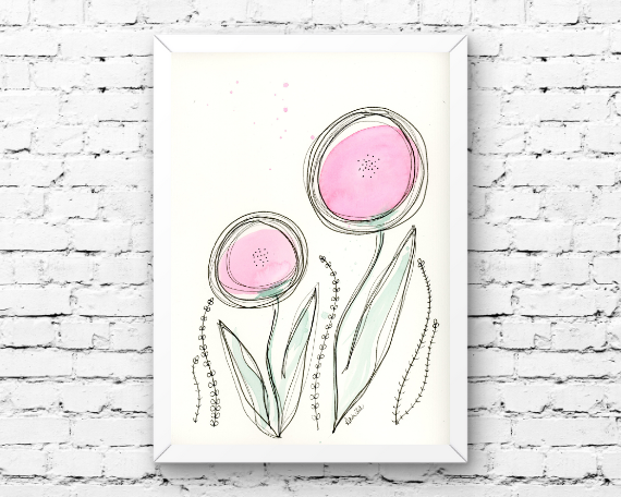 Watercolor 2171 Art Print