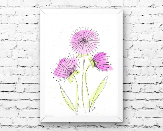 Watercolor 2054 Art Print