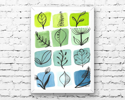 Watercolor 2055 Art Print