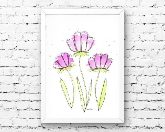 Watercolor 2041 Art Print