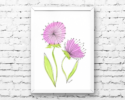 Watercolor 2040 Art Print