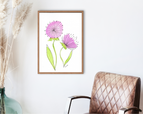 Watercolor 2040 Art Print