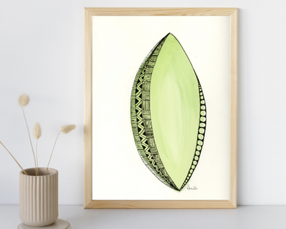 Watercolor 2225 Art Print