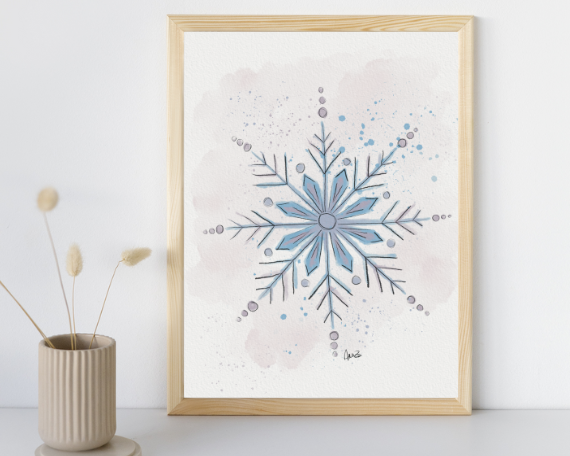 Watercolor 2287 Art Print