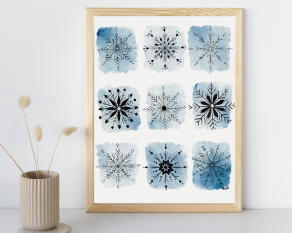 Watercolor 2279 Art Print