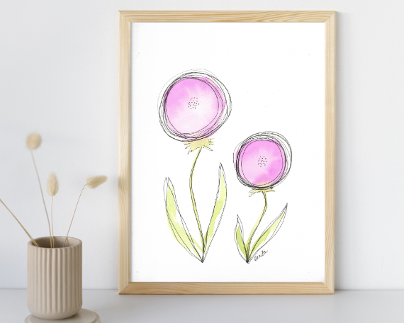 Watercolor 2061 Art Print