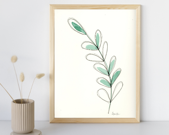 Watercolor 2232 Art Print