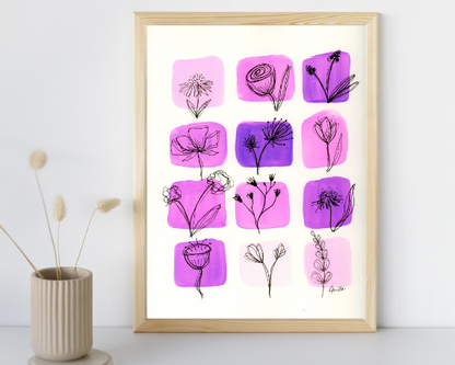 Watercolor 2182 Art Print
