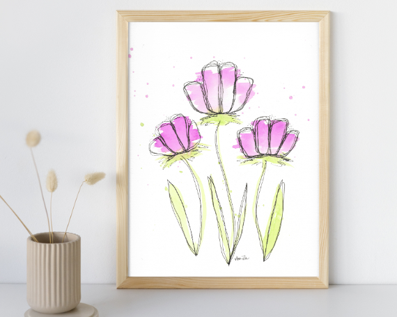 Watercolor 2041 Art Print