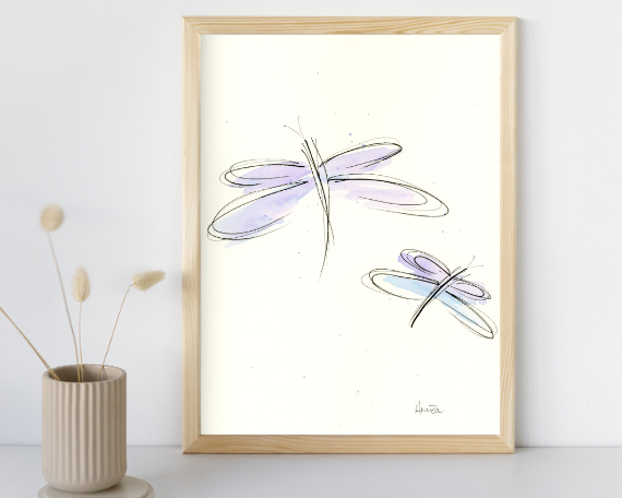 Watercolor 2168 Art Print