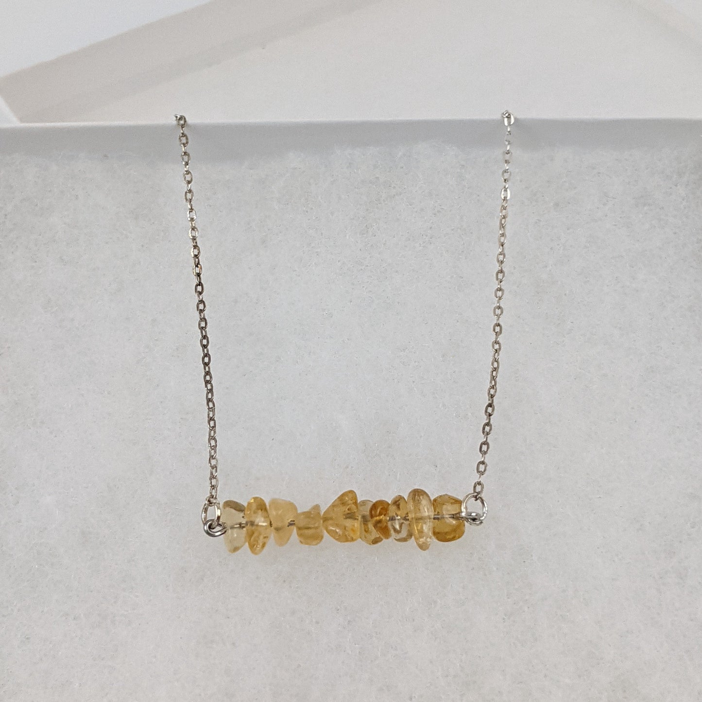 Citrine Bar Necklace