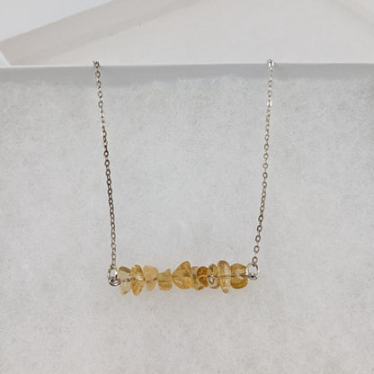 Citrine Bar Necklace