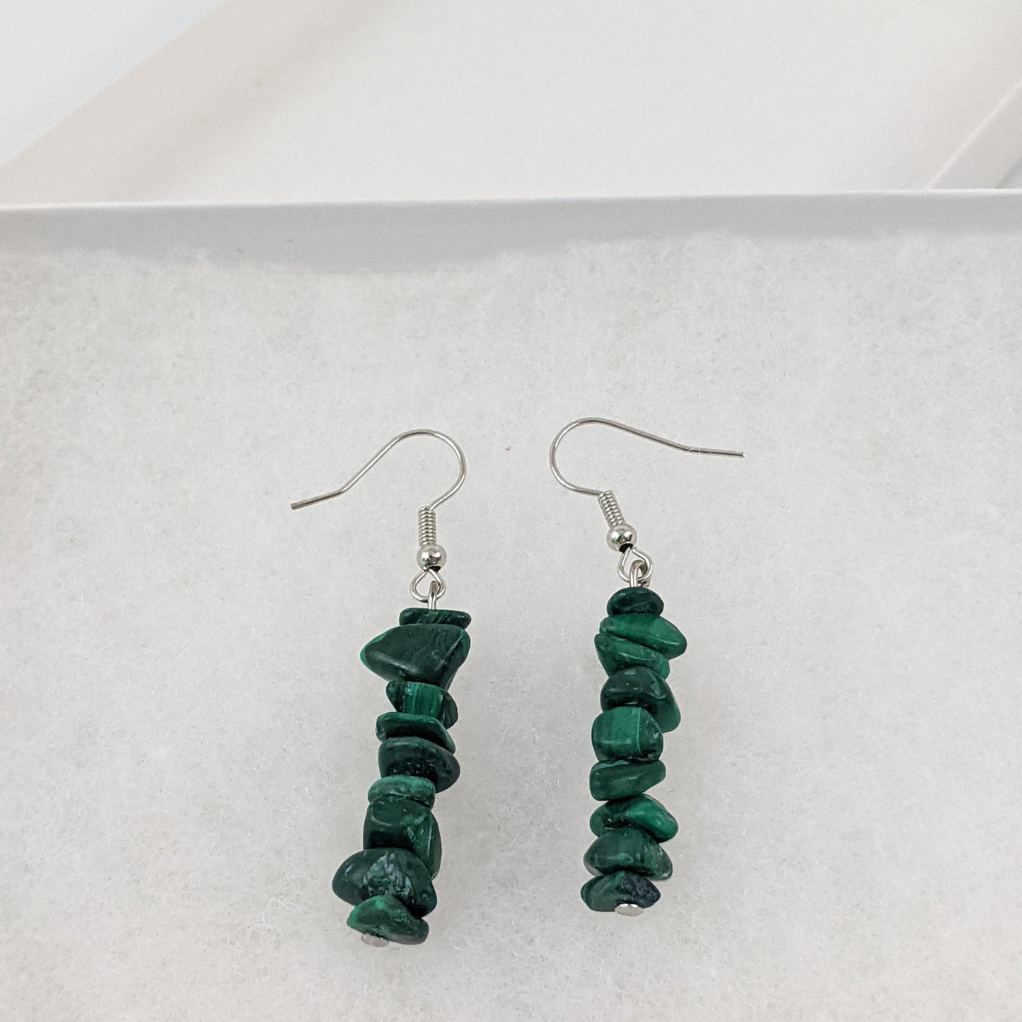 Malachite Dangle Earrings