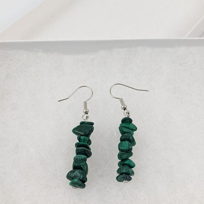 Malachite Dangle Earrings