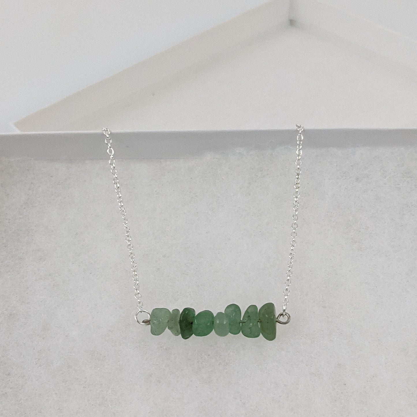 Aventurine Bar Necklace