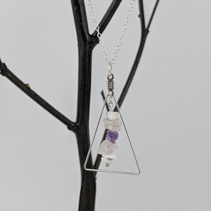 Aries Triangle Pendant Necklace